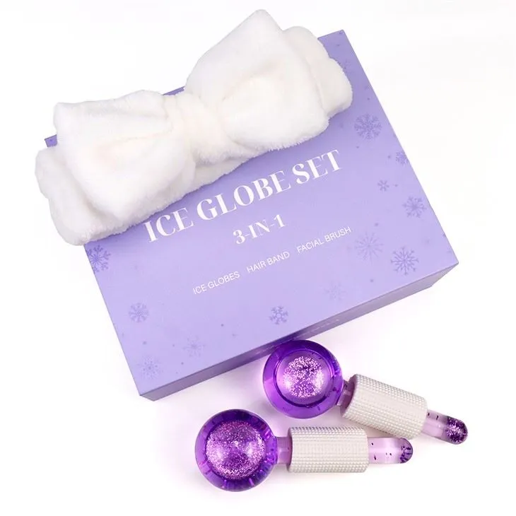 Tá Globes Oighir ag tabhairt aghaidh ar Globes Fuar Massager le haghaidh Facials