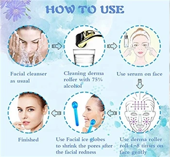 Conas Rolla Facial Oighear Globes a Úsáid