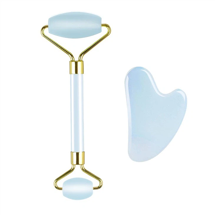 Opal Jade Roller Agus Gua Sha Uirlisí Set