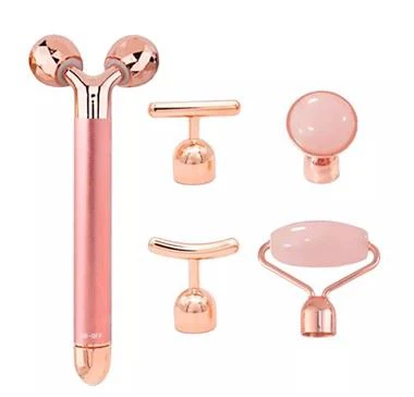 5 in 1 Rós Grianchloch Jade Massage Facial Roller Jade