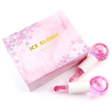 Liathróid áilleacht bándearg oighir bándearg le haghaidh aghaidh