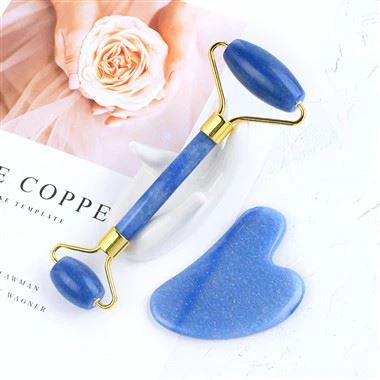 Sorcóir massage gorm aventurine sorcóir jade le haghaidh aghaidh